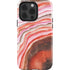 Orange Watercolor Geode iPhone 15 Pro Impact Case
